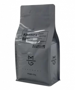 Custom Food Packaging Bag Flat Bottom Pouch Ziplock Bag For Coffee Square Bottom Box Pouch