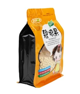 Wholesale 250g 500g Flat Bottom Food Zipper Stand Up Pouch Nuts Bags