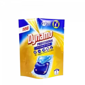 Top grade printing plastic back side gusset packaging bag washing powder laundry detergent pouch