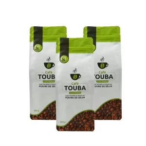 flat bottom pouch with zipper for snacks dry fruit aluminum foil bag empty tea bag