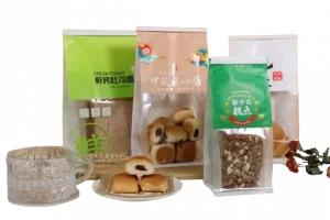 Kraft bag with seal strip for bread packing